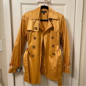 NWT. BCX Women's Golden Trench Coat